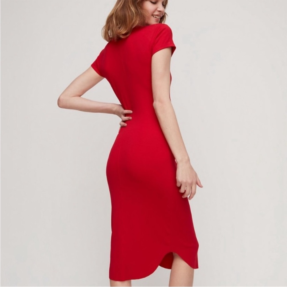 Wilfred Vibrant Red Midi Dress
